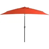 vidaXL Sonnenschirm mit Metall-Mast 300x200 cm Terrakotta