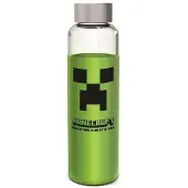 Stor Minecraft Silikondeckel Glasflasche 585ml