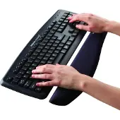 Fellowes Tastatur-Handgelenkauflage PlushTouch, ergonomisch, hygienisch, schwarz