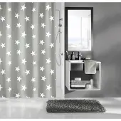 Kleine wolke Duschvorhang Nova 180 x 240 cm Grau