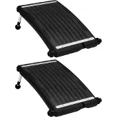 vidaXL Gebogene Solar-Heizpaneele für Pool 2 Stk. 72,5x46 cm