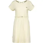 Alife & Kickin Blusenkleid , Damen, Gr. S, Normalgrößen, gelb (butter), 65% Baumwolle, 35% Polyester, Rundhals, Kleider Blusenkleid
