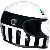 AGV X3000 INVICTUS Integralhelm in schwarz/weiß