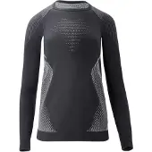 UYN Woman Evolutyon Comfort Underwear Shirt Long Sleeve charcoal/white/light grey (G930) XS