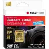 Agfa 10607, 128 GB, SDXC, Klasse 10, UHS-I, 100 MB/s, 95 MB/s