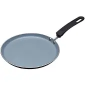 Masterclass Antihaft-Kochpfanne de Induktion Eco Chemical Free Krepppfanne, Aluminium/Eisen, Schwarz/Blau, 24 cm