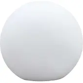LINDBY LED-Solarlampe Lago, Ø 25 cm, Kugel, Erdspieß, weiß
