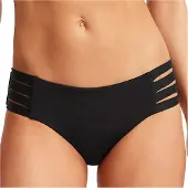 Seafolly - Women's Collective Multi Strap Hipster Pant - Bikini-Bottom Gr 44 schwarz