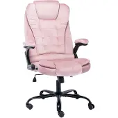 vidaXL Bürostuhl Rosa Samt