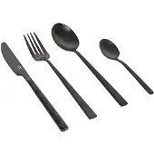 Bo Camp Besteckset 'Ballona', 16tlg., schwarz, Edelstahl