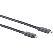 Goobay 60200, 1 m, USB C, USB C, USB4 Gen 3x2, 40 Gbit/s, Schwarz