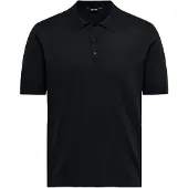 Only & Sons Poloshirt "ONSWYLER LIFE REG 14 SS POLO KNIT NOOS", Herren, Gr. XXL, blau (schwarz navy), Strick, Obermaterial: 78% Viskose, 22% Polyester, unifarben, regular fit, Shirts Poloshirt