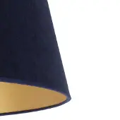 Duolla Lampenschirm Cone Höhe 18 cm, dunkelblau/gold