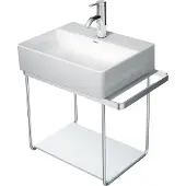 Duravit DuraSquare Glaseinleger 420x264 mm, für Metallkonsole 003109/003110, 0099668300, Farbe: Weiß