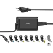 Hama Notebook-Netzteil "Universal-Notebook-Netzteil, 15-19V/65W 8 Notebookstecker", schwarz, B:22,9cm H:14,3cm T:4,1cm, Netzteile, Notebook-Netzteil