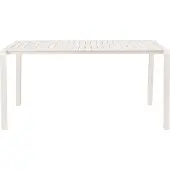 Zuiver Vondel Gartentisch 168,5x 87 cm Aluminium Weiß