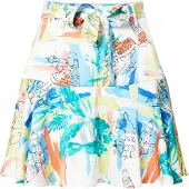 Urban Classics Aop Satin Kurzer Rock Mit Niedriger Taille