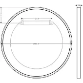 Axor 42848000 Wandspiegel Universal Circular
