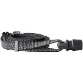 Kerbl Tape Leash GoLeyGo mit Adapter, Schwarz, 20mm x 140-200cm,M, max.60kg