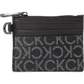 Calvin Klein Subtle Mono 6CC Holder with Zip Black Classic Mono