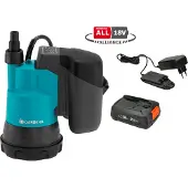 Gardena 2000/2 P4a Batteriebetriebene Tauchpumpe 18v