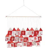 By Lille Vilde | Adventskalender - 70x60 cm - Zum Befüllen - Filz - Weihnachtskalender zum Aufhängen
