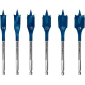 Bosch EXPERT Self Cut Speed Flachfräsbohrer, Set, 14-24mm, 6-tlg.