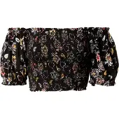 Superdry Vintage Smocked Crop Kurzarm-oberteil