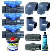 Ubbink Bypass-Kit für Schwimmbad-Wärmepumpe