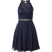 Vera Mont - Cocktailkleid mit Pailletten - Größe 42 - blau