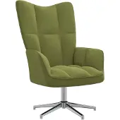 vidaXL Relaxsessel Hellgrün Samt