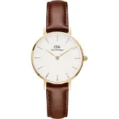 Daniel Wellington Nur Zeit Klassisch Braun Kollektion Petite St Mawes - frau