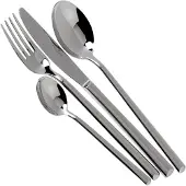 Pinti Inox Ein 24-teiliges Besteck-Set "SYNTHESIS" in einer roten Schachtel
