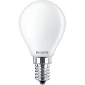 Philips Filament-Kerzenlampe, P45 E14, Milchglas, 40 W, 4,3 W, 40 W, E14, 470 lm, 15000 h, Warmweiß