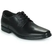 Clarks Herren Howard Walk Oxford, Schwarzes dunkelschwarzes Leder, 39.5 EU