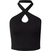 Urban Classics Rib Knit Crossed Neckholder Ärmelloses Oberteil