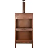 Esschert Design - Gartenherd XL - mit Holzlager - Rost
