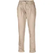 Linea Tesini By Heine Chinohose, Damen, Gr. 48, Normalgrößen, beige (sand), 98% Baumwolle, 2% Elasthan, , unifarben, lang, Hosen Chinohose