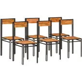 vidaXL Esszimmerstühle 6 Stk. Akazie Massivholz