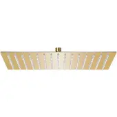 vidaXL Regenbrause Edelstahl 40x30 cm Rechteckig Golden