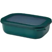 Mepal Frischhaltedose cirqula rechteckig, 1000 ml, Auslaufsichere Multischüssel mit Deckel, Farbe: dunkelgrün, Nordic pine