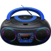 Denver TCL-212BT Boombox mit CD, Bluetooth, USB, AUX & LED-Lichteffekten