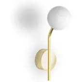 DECOR WALTHER Pep One Wandleuchte, gold matt, 1fl.
