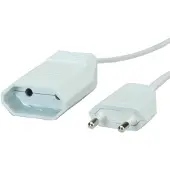 Bachmann 233.286 Verlängerung H03VVH2-F 2x0,75mm2 L:5,0m ws CEE7/16 233286
