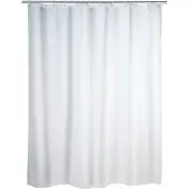 Wenko Duschvorhang "Uni White", weiß, B:180cm H:200cm, Polyester, Duschvorhänge, Duschvorhang, Höhe 200 cm, Polyester, waschbar