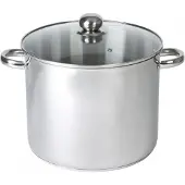 Baumalu Edelstahl-Cateringschale + Glasdeckel - 28 cm