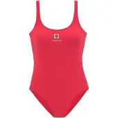 Elbsand Badeanzug , Damen, Gr. 34, Cup A/B, rot, Microfaser, unifarben, Badeanzüge Badeanzug, mit Logoaufdruck vorn