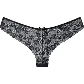 LASCANA String schwarz Gr. 40/42 für Damen. Figurbetont