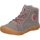 Pepino by Ricosta Lauflernschuh "GEORGIE 50, WMS: mittel", Mädchen, Gr. 20, grau (grau, rosa), Leder, Schuhe Lauflernschuh, Winterschuh mit Weiten-Meßsystem, Größenschablone zum Download