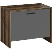 ByLiving Schuhbank "BEN", grau (melamin old wood, anthrazit, melamin old wood), B:60cm H:48cm T:35cm, Holzwerkstoff, Sitzbänke, Schuhbank, Breite 60 cm